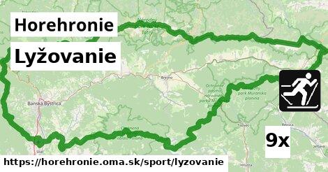 Lyžovanie, Horehronie