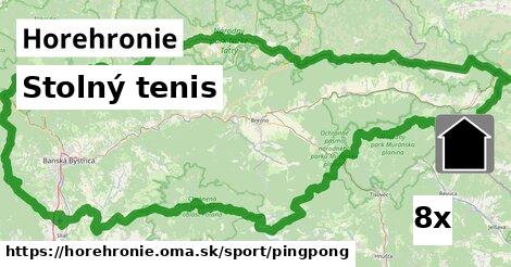 stolný tenis v Horehronie