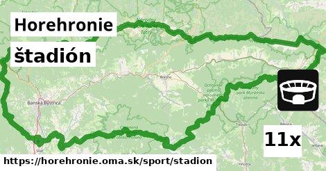 štadión, Horehronie