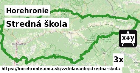 Stredná škola, Horehronie