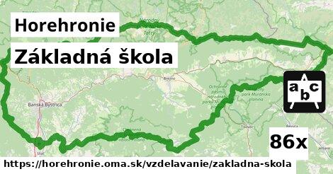 Základná škola, Horehronie