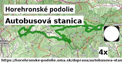 Autobusová stanica, Horehronské podolie