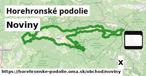 Noviny, Horehronské podolie