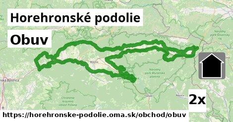 Obuv, Horehronské podolie