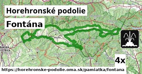 Fontána, Horehronské podolie