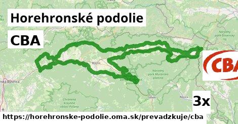 CBA, Horehronské podolie