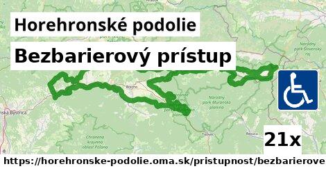 Bezbarierový prístup, Horehronské podolie