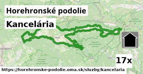 Kancelária, Horehronské podolie