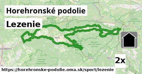 Lezenie, Horehronské podolie