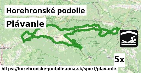 Plávanie, Horehronské podolie