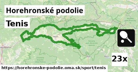 Tenis, Horehronské podolie