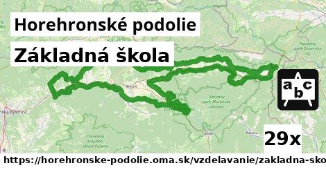 Základná škola, Horehronské podolie