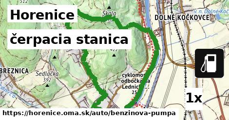 čerpacia stanica, Horenice