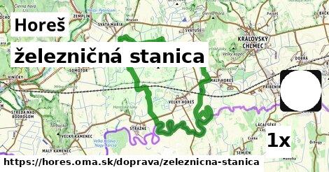 železničná stanica, Horeš