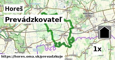 prevádzkovateľ v Horeš