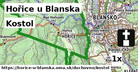 kostol v Hořice u Blanska