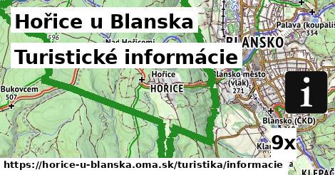 Turistické informácie, Hořice u Blanska