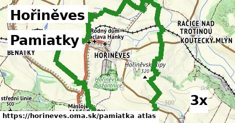 pamiatky v Hořiněves