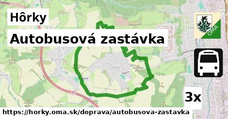 Autobusová zastávka, Hôrky