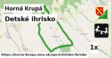 Detské ihrisko, Horná Krupá