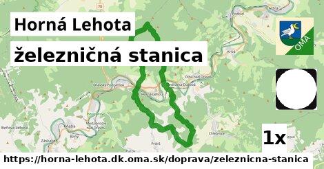 železničná stanica, Horná Lehota, Oravský Podzámok