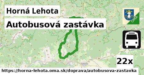 Autobusová zastávka, Horná Lehota