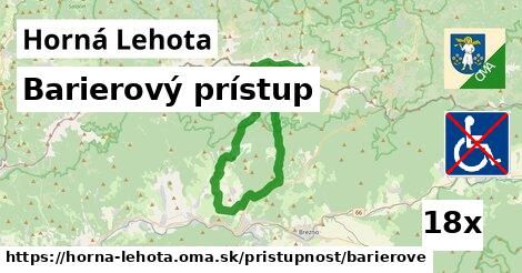 Barierový prístup, Horná Lehota