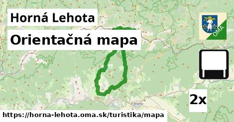 Orientačná mapa, Horná Lehota