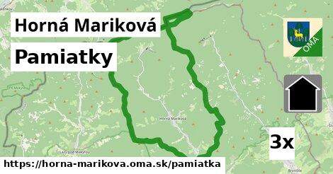 pamiatky v Horná Mariková