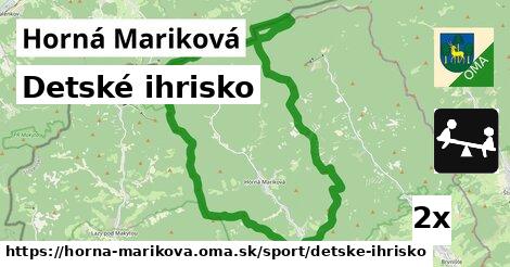 Detské ihrisko, Horná Mariková