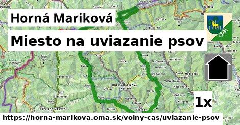 Miesto na uviazanie psov, Horná Mariková