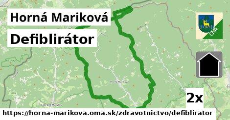 defiblirátor v Horná Mariková