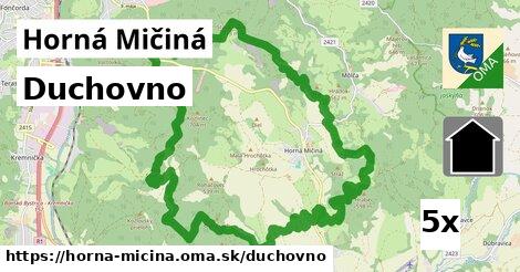 duchovno v Horná Mičiná