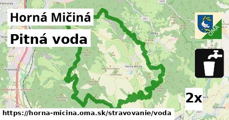 Pitná voda, Horná Mičiná