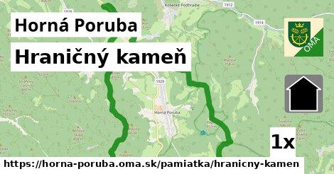 Hraničný kameň, Horná Poruba