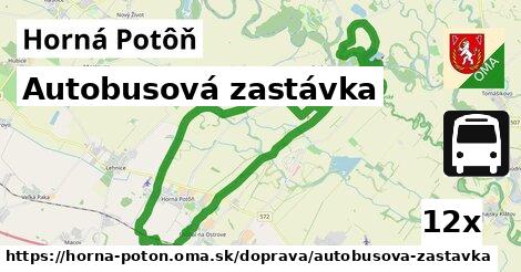 Autobusová zastávka, Horná Potôň