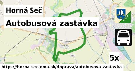 Autobusová zastávka, Horná Seč