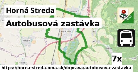 Autobusová zastávka, Horná Streda