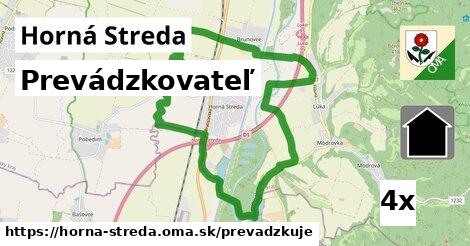 prevádzkovateľ v Horná Streda