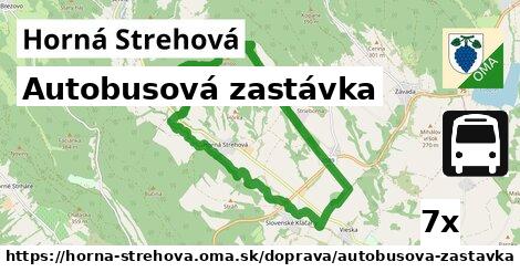 Autobusová zastávka, Horná Strehová