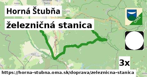 železničná stanica, Horná Štubňa