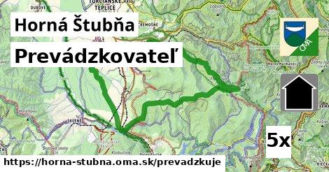 prevádzkovateľ v Horná Štubňa