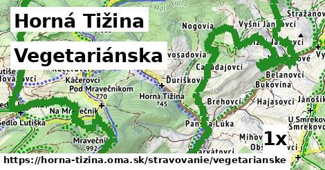 vegetariánska v Horná Tižina