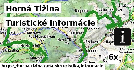 Turistické informácie, Horná Tižina