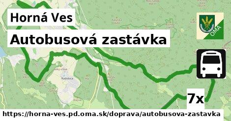 Autobusová zastávka, Horná Ves, okres PD