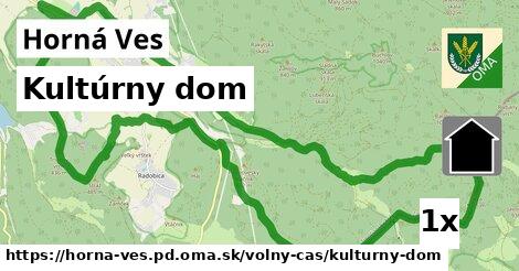 Kultúrny dom, Horná Ves, okres PD