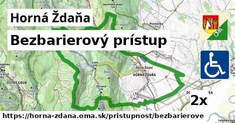 Bezbarierový prístup, Horná Ždaňa