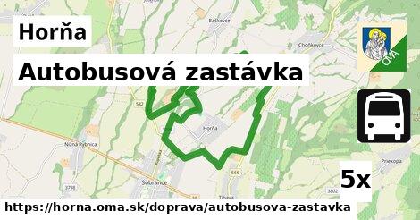 Autobusová zastávka, Horňa