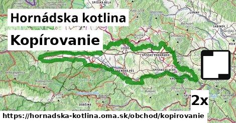 Kopírovanie, Hornádska kotlina