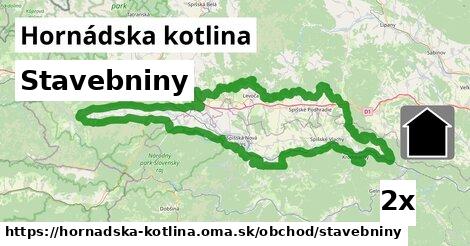 Stavebniny, Hornádska kotlina